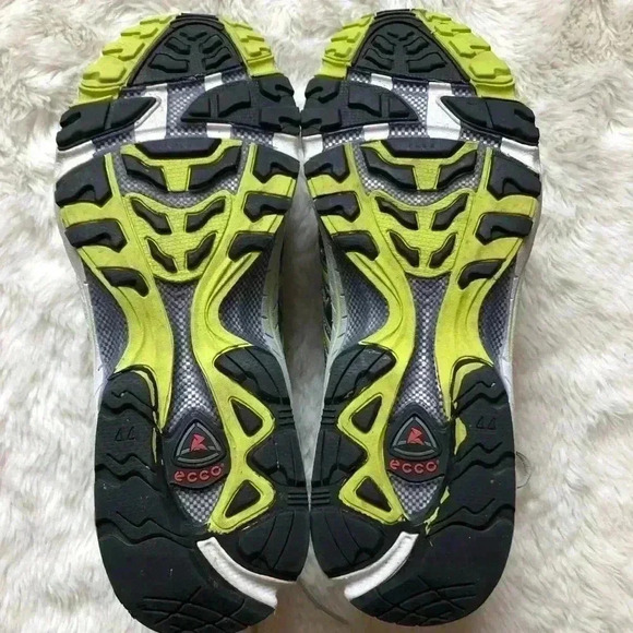 Ecco Silver/Yellow Sneakers Sz 44  EU 10-10.5 US - Picture 16 of 16